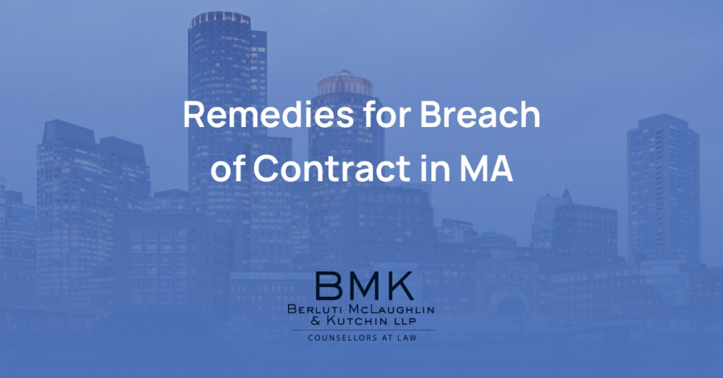 remedies for breach of contract