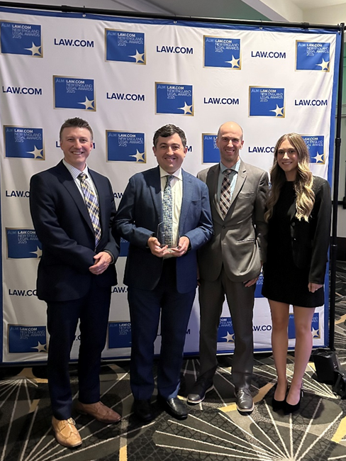 Berluti McLaughlin & Kutchin was recognized at the 2025 New England Legal Awards presented by Law.com