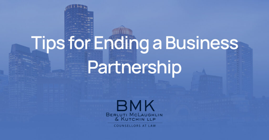Tips for Ending a Business Partnership
